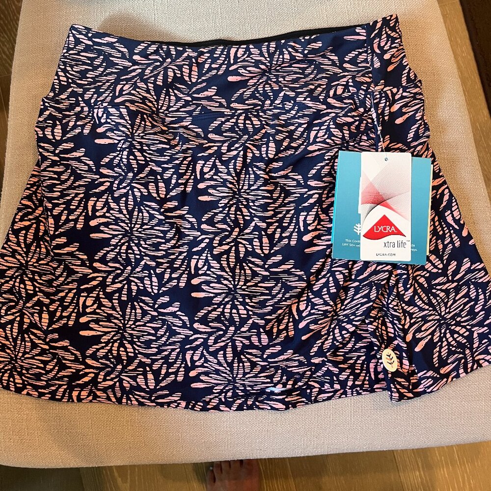 Coolibar Big Wave Swim Skirt size XS NWT